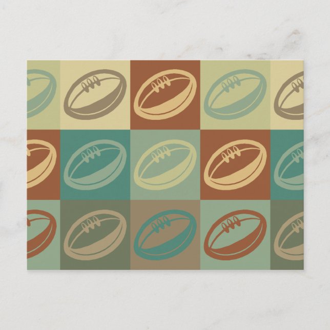 Postal Arte pop de rugby (Anverso)