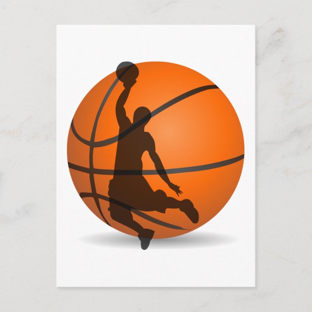 Postal arte pop de un jugador de baloncesto (Anverso)
