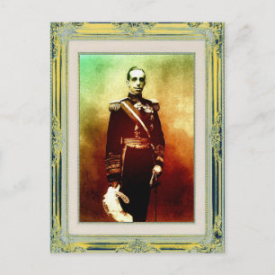 Postal Arte pop El Rey Alfonso XIII de España