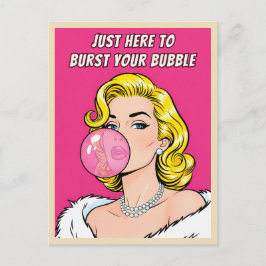 Postal Arte Pop Humor Retro Vintage Frenemy Divertido