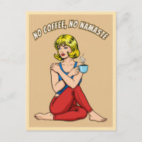 Arte Pop Humor Yoga Café Vintage Retro Divertido