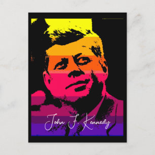 Postal Arte Pop Jack JFK John F. Kennedy