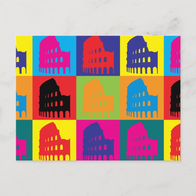Postal Arte pop latino (Anverso)