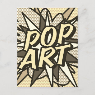 Postal ARTE POP Libro de Cómic Retro Vintage Divertido