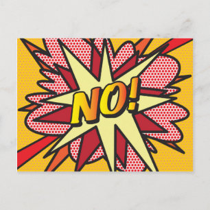 Postal Arte Pop Retro de Cómic Divertido