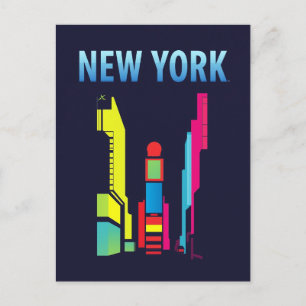 Postal Arte Pop Times Square Nueva York