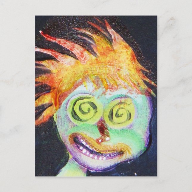 Postal Arte POP zombi (Anverso)