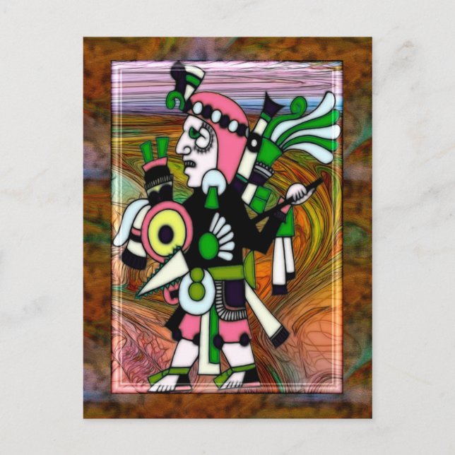 Postal Arte popular inca tradicional (Anverso)
