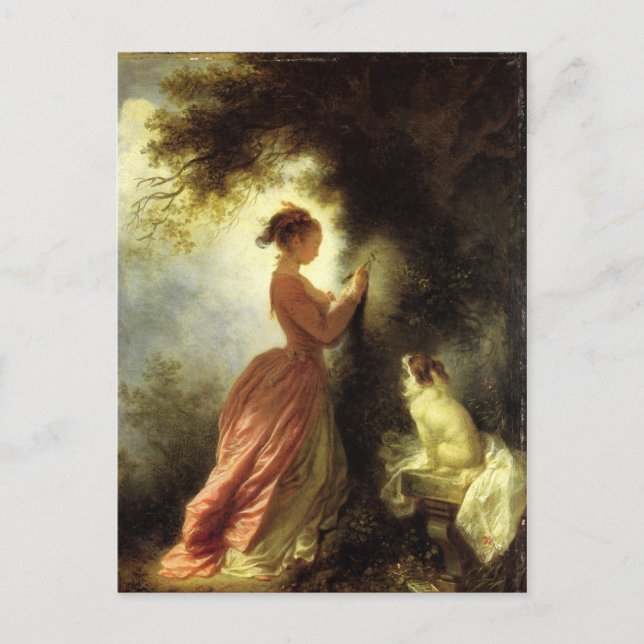 Postal Arte por Fragonard Postcard (Anverso)