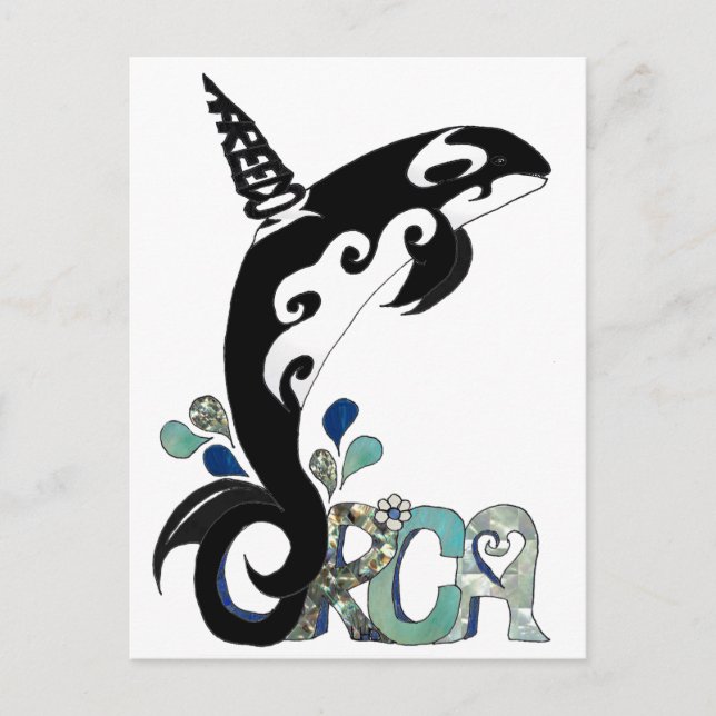 Postal Arte por la libertad de Orca (Anverso)