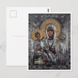 Postal Arte Religioso Católico Virgen Negra