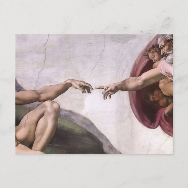 Postal Arte renacentista de Michelangelo (Anverso)