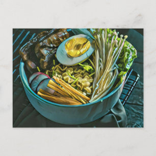 Postal Arte retro japonés