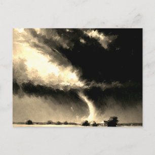 Postal Arte retro look Tornado