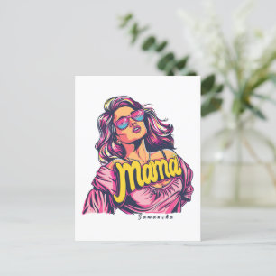 Postal Arte Retro Mama Pop Personalizado (6)