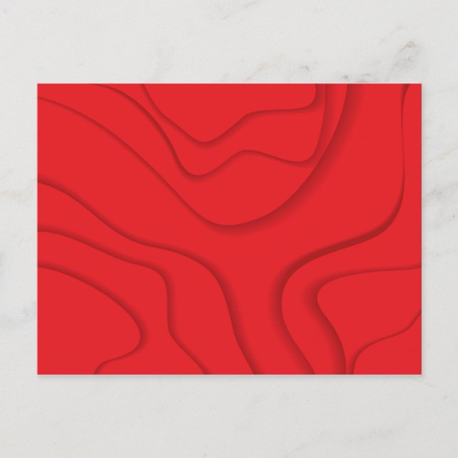 Postal Arte rojo, moderno, moderno, moderno y fresco de c (Anverso)