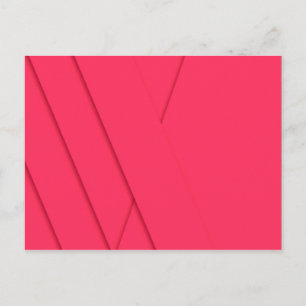Postal Arte rosa, sencillo, moderno, elegante, moderno y