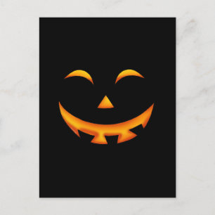 Postal Arte sonriente de sonrisa de Jack-O'-Lantern