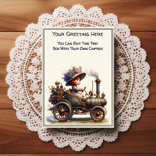Postal Arte steampunk de sentimiento cotidiano caprichoso