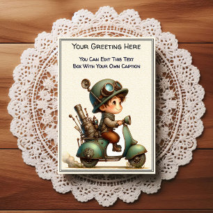 Postal Arte steampunk de sentimiento cotidiano caprichoso