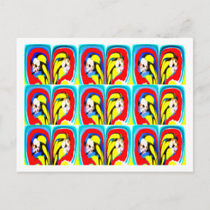 Postal Arte térmico tropical