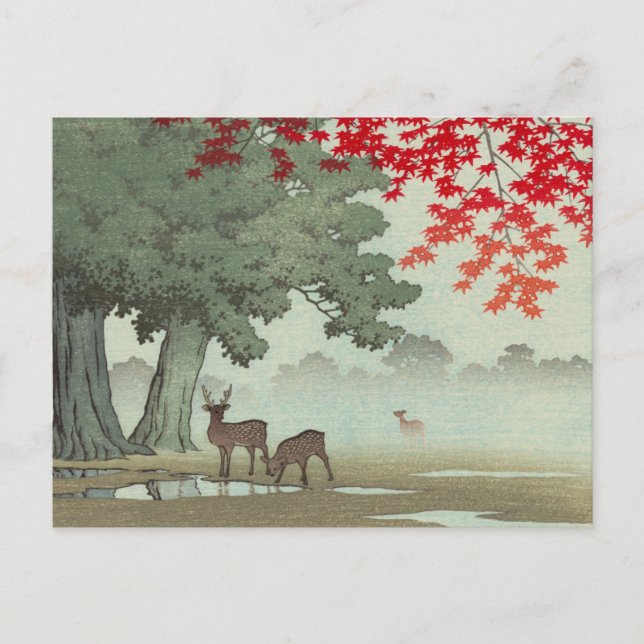 Postal Arte Ukiyoe japonés (Hasui Kawase) (Anverso)