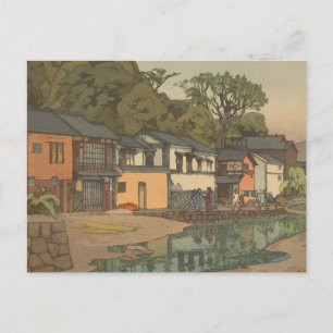 Postal Arte ukiyoe japonés (Hiroshi Yoshida)