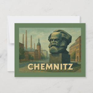 Postal Arte urbano de Chemnitz Alemania