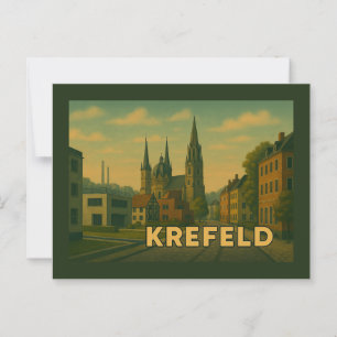 Postal Arte urbano de Krefeld Alemania