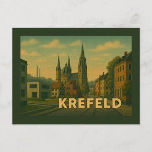 Postal Arte urbano de Krefeld Alemania