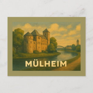 Postal Arte urbano de la ciudad de Mülheim Alemania