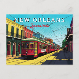 Postal Arte Urbano Inspirado en Nueva Orleans