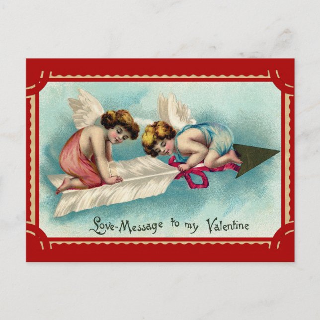 Postal Arte valentino vintage (Anverso)