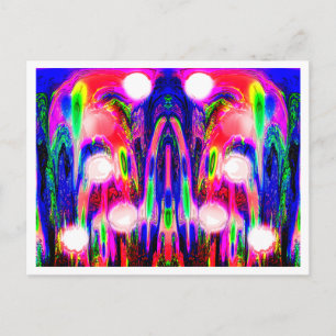 Postal Arte vegetal extraterrestre