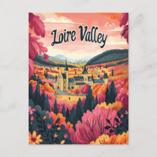 Postal Arte vintage de Loire Valley France
