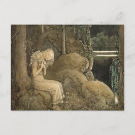 Postal Arte vintage John Bauer Gnomes y Trolls