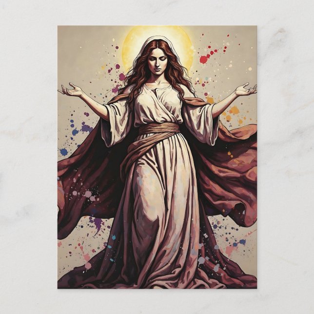 Postal Arte Vintage Mary Magdalene (Anverso)