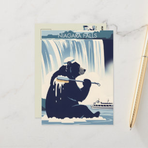 Postal Arte WPA Cataratas del Niágara