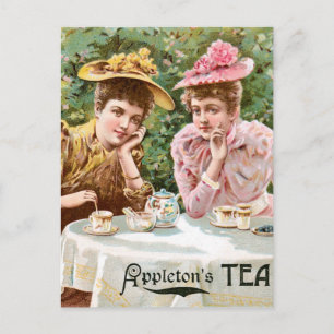 Postal Arte y bebida de Tea Vintage de Appleton