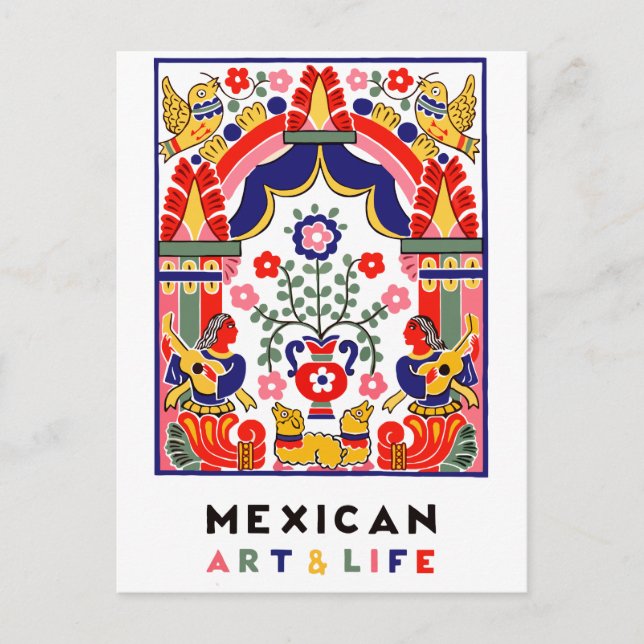 Postal arte y vida mexicanos (Anverso)