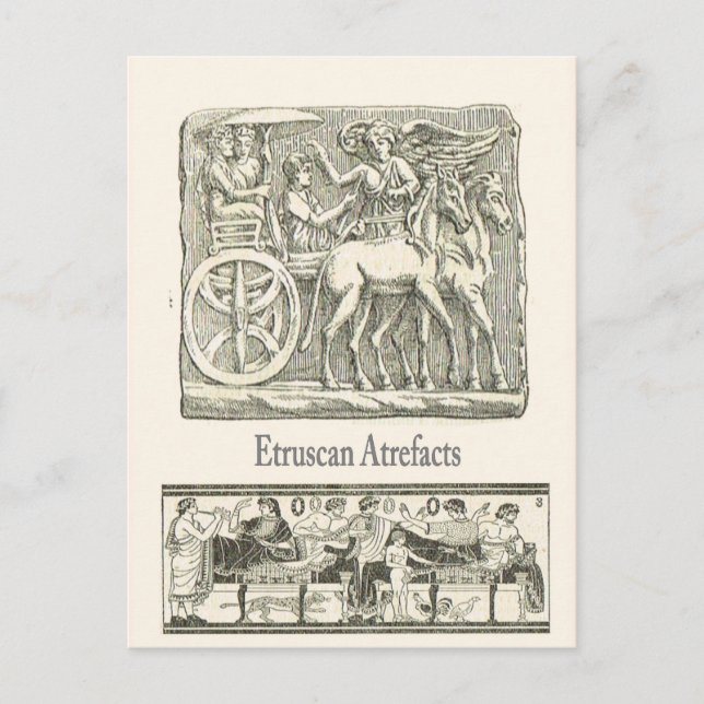 Postal Artefactos etruscos 5 (Anverso)