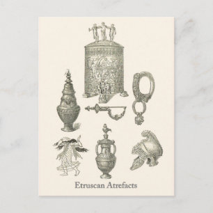 Postal Artefactos etruscos 6