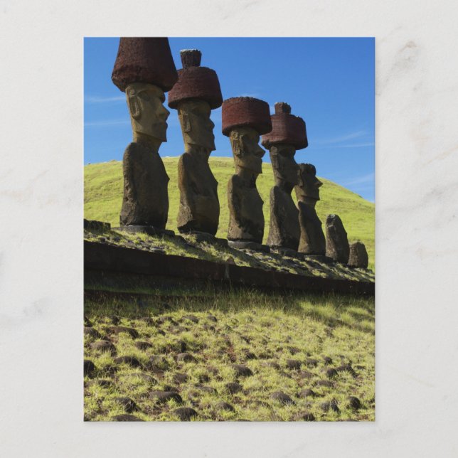 Postal Artefactos Rapa Nui, Isla de Pascua (Anverso)