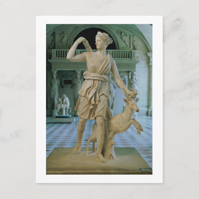 Postal Artemis la Cacería, conocida como la 'Diana de Ver (Anverso)