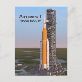 Postal Artemis One Moon Rocket on Pad