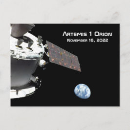 Postal Artemis Orion Spacecraft Blue Marble