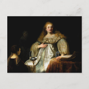 Postal Artemisia de Rembrandt (1634)