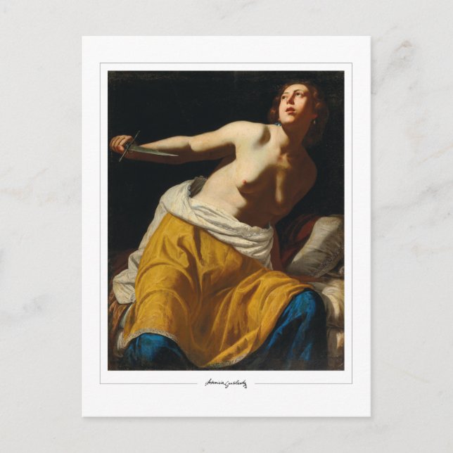 Postal Artemisia Gentileschi #1 - Bella Artes (Anverso)