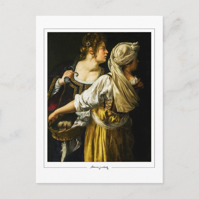 Postal Artemisia Gentileschi #3 - Bella Artes (Anverso)