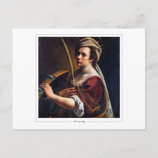 Postal Artemisia Gentileschi #4 - Bella Artes (Anverso)